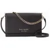 Kate Spade - Pochette à bandoulière en Cuir Cameron noire - 23x16x6,5 ...
