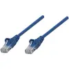 intellinet 737357 Câble Réseau, RJ45 Connecteur Mâle, Cat 5e UTP CCA, Bleu, 0,25 m