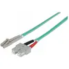 Intellinet 751094 câble de Fibre Optique 5 m LC SC OM3 Couleur Aqua