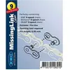 Maillon de chaîne KMC 9 vitesses - 2 paires en acier inoxydable