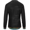 Giro Bike T-shirt Roust LS Respirante Noir Orange Bleu Taille M Manches Longues