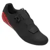 Giro Chaussures de Cyclisme Cadet Noir/Rouge avec Semelle en Carbone, Taille 48