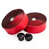 Ruban de cintre EASTON Microfiber rouge pour vélo de route avec insert gel