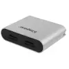 Kingston Hub / lecteur de carte mémoire externe USB-C  USB 3.0 argent-noir