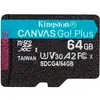 Kingston Canvas Go Plus microSDXC Memory Card Gen4 200MB/s A2 U3 V30 6...