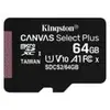 Kingston Technology Canvas Select Plus MicroSDXC 64 Go UHS-I Classe 10