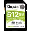 Kingston Canvas Select Plus - carte memoire flash - 512 Go - SDXC UHS-I