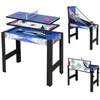 Table Multi Jeux 5 en 1 Table de Jeux, pour Hockey, Billard, Basket, T...