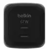 Chargeur Belkin WCH020kqBK GaN 67 W USB-C double port noir