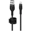 BELKIN FLEX LIGHTNING-USB-A 2M MFI CERT., BLACK CAA010BT2MBK