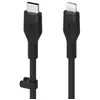 Belkin Boost Charge Flex Câble silicone USB-C vers Lightning (noir) - 2 m