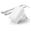 Belkin Boost Charge Chargeur secteur USB-C 30 W avec câble USB-C vers USB-C