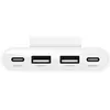 Belkin Hub de charge avec 4 ports USB-C et USB-A pour voiture (Blanc)