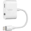 Belkin RockStar câble de téléphone portable Blanc Lightning Lightning + 3.5mm