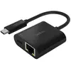 BELKIN Adaptateur USB C vers Ethernet 1000 Mbits et USB C Recharge 60W Noir