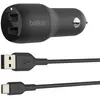 BELKIN - chargeur voiture - DUAL USBA CAR CHARG 1M