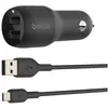 Belkin Chargeur USB-A pour voiture, 24W Câble micro-USB de 1m CCE002bt1MBK