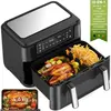 Friteuse sans huile, Air fryer, 2400W, 10L de volume, Minuterie, 10 pr...