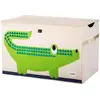 Coffre à jouets - 3 SPROUTS - Crocodile - Beige - Multicolore - Enfant