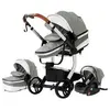 BAZARLAND30.Poussette 3 en 1 Bébé Combinée Siège-Auto Nacelle Trio Rév...