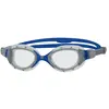 Zoggs Unisex Predator Flex Schwimmbrille (1 Stück), Grey / Blue / Clear
