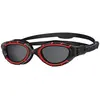 Lunettes de natation Zoggs Predator Flex Polarized Large Fit rouge noir
