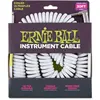 Ernie Ball Cables Instrument Torsades Jack/jack Coudé 9M Blanc Câbles jack / instrument