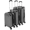 ALIGHTUP 3-en-1 Set de 3 Valises Rigides en ABS-4 Roues Pivotantes à 3...