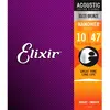Elixir nanoweb 11152 - 12 cordes - guitare acoustique l 10-47 / 10-27