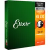 Elixir Nanoweb 14202 - Jeu de cordes guitare basse 5 cordes - 45-130