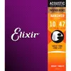 Elixir 16152 Folk 12 Cordes Nanoweb Phosphor Bronze Light 10-47