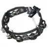 LP Latin Percussion Cyclops Tambourine Steel Jingles Black Mountable