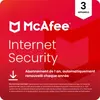 Abonnement de 1 an à McAfee Internet Security pour PC, Mac, Android et iOS - 3 appareils