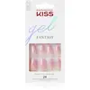 KISS Gel Fantasy Ready to Wear Gel Faux ongles Winter Sparks 24 pcs