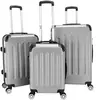 ALIGHTUP Set de 3 Valise trolley portable 3 en 1 en ABS 20" / 24" / 28" gris