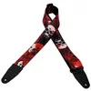 Levy's MPS2-093 Sangle de guitare en polyester Motif têtes de mort 5 cm