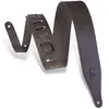 Levy's MPD2C - Sangle pour guitare en cuir craquelé - Dark brown - 5 cm