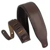 Levys Leathers M26PD-DBR sangle de guitare rembourrée en cuir - marron foncé