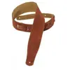 Levys Leathers MS26-RST sangle de guitare en suède, couleur rouillé