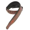 Levy's Levys Leathers MSS2-BRN sangle de guitare en cuir rembourré, marron