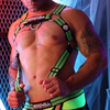 Harnais Body HYBRED Vert neon XS