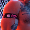 Brassards NEO CAMO Noir-Rose Neon XS