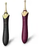 Zalo Bess 2 Chauffage Masseur de clitoris avec 4 embouts Violet Ø3,18x21,9 cm
