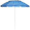 COSTWAY Parasol de Plage Inclinable 2,45 M Protection UPF 50+ Baleines...