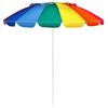 COSTWAY Parasol de Plage Inclinable 2,45 M Protection UPF 50+ Baleines...