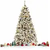 Sapin de Noël Artificiel LED 180CM COSTWAY-250 Lumières Blanc Chaud-60...