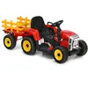 COSTWAY Tracteur avec Remorque Electrique pour Enfants 12 V avec Télécommande 2