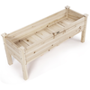 COSTWAY Bac à Fleurs Rectangulaire en Bois 119x43,5x51CM Carré Potager...
