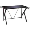 COSTWAY Bureau Gamer Bureau de Jeu pour Gaming avec Stockage Vidéo, Po...