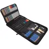 Set de 72 Pcs Crayons de Couleur+Gomme+Pinceau Avec Trousse à Crayon